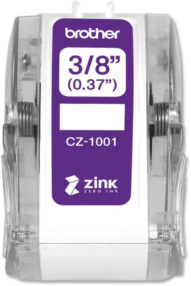 Alt view image 5 of 19 - Brother Genuine CZ-1001 3/8" (0.37") 9mm wide x 16.4 ft. (5 m) long label roll featuring ZINK® Zero Ink technology - 3/8" Width x 16 13/32 ft Length - Zero Ink (ZINK)