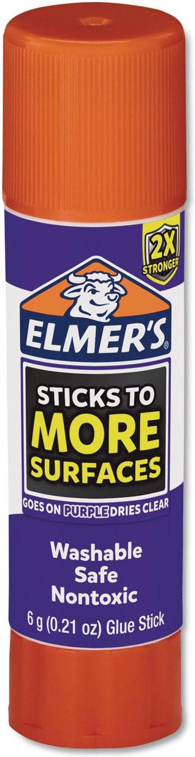 Elmer's RE-STICK Washable clear non toxic School Glue Sticks -2 packs of 12