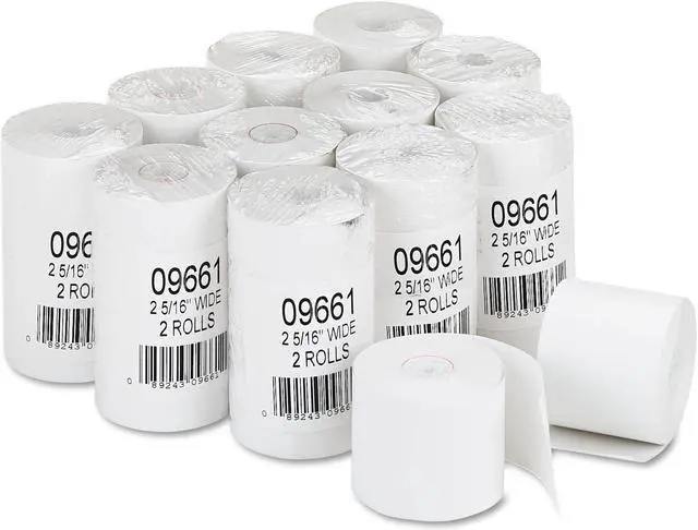 Alt view image 2 of 8 - Iconex Direct Thermal Printing Thermal Paper Rolls 2.31 x 200 ft White 90782977