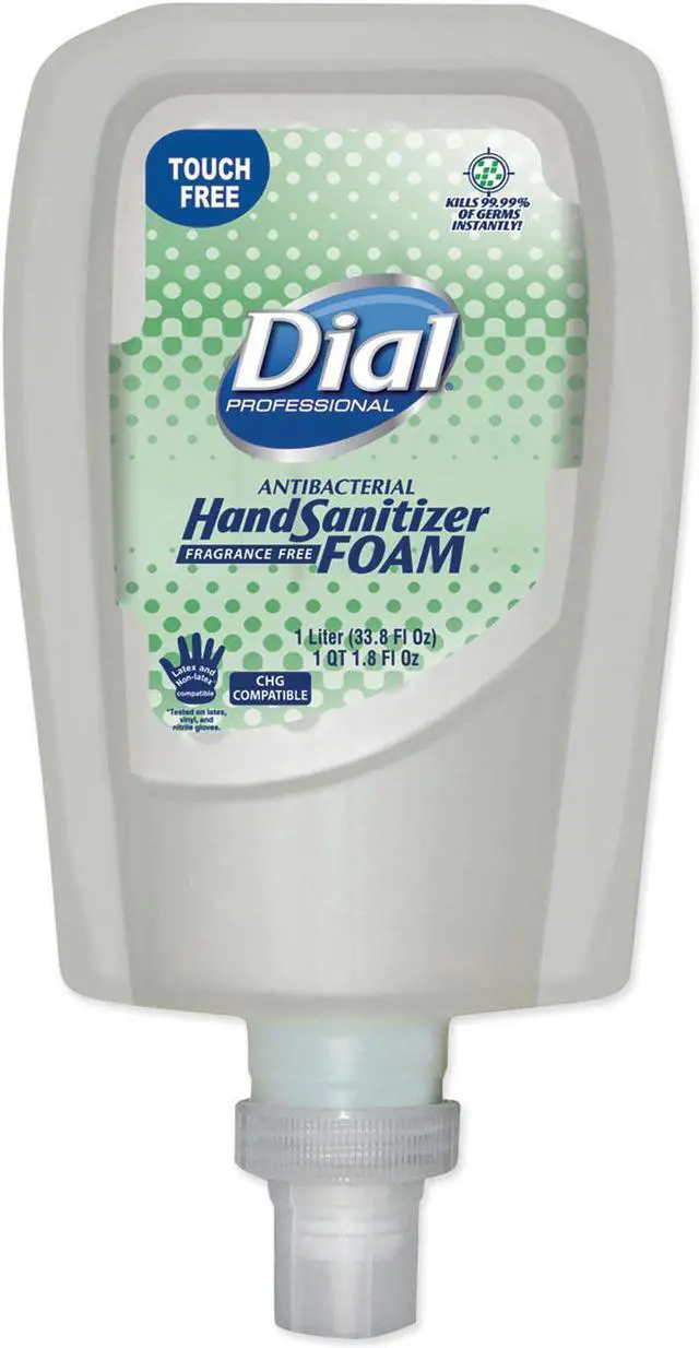 Main image of Dial Antimicrobial Foaming Hand Sanitizer Touch-Free Disp Refill 1000 mL 16694