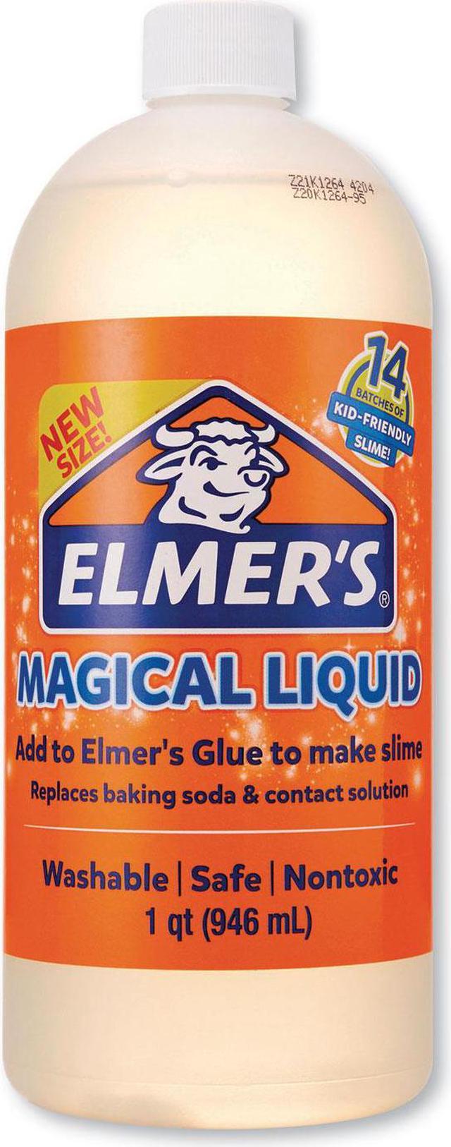 Elmer's Glue Slime Magical Liquid Activator Solution 32 oz Dries Clear  2078431 