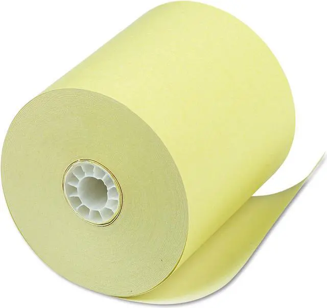 Main image of Iconex Direct Thermal Printing Thermal Paper Rolls 3.13" x 230 ft Canary