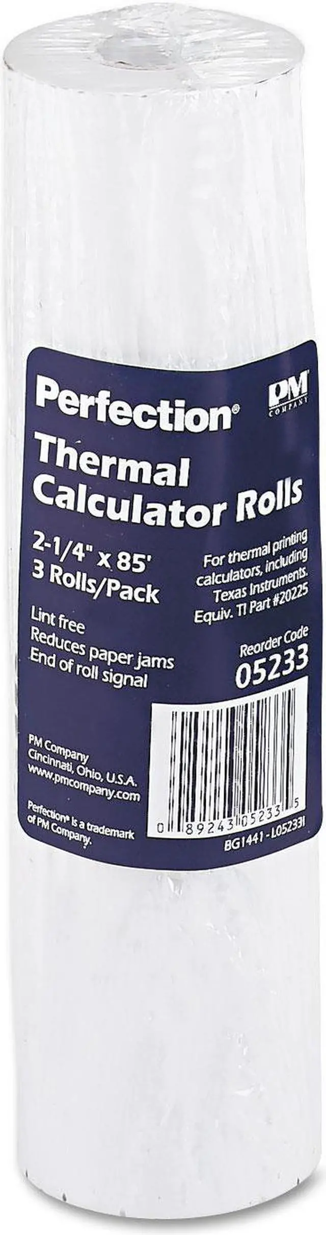 Alt view image 2 of 6 - Iconex Direct Thermal Printing Thermal Paper Rolls 2.25" x 85 ft White 3/Pack