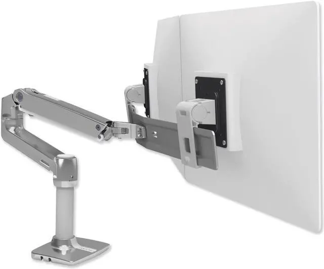 Alt view image 7 of 20 - ERGOTRON 45-489-026 LX Dual Direct Arm Desk Mount - 32-inch - Aluminum