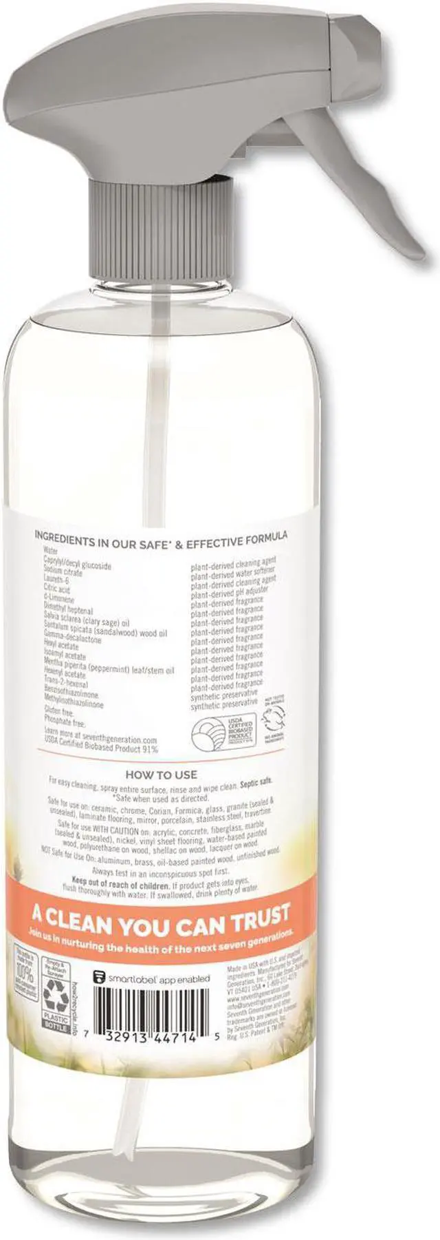 Alt view image 2 of 9 - Natural All-Purpose Cleaner, Morning Meadow, 23 oz, Trigger Bottle 44714EA