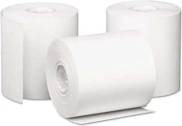 Main image of Iconex Impact Bond Paper Rolls 3" x 85 ft White 50/Carton 90742203