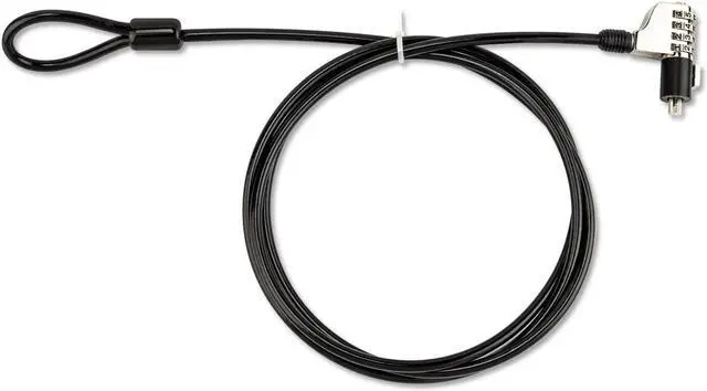 Alt view image 3 of 14 - Innovera Combination Laptop Lock 6 ft Steel Cable 64673
