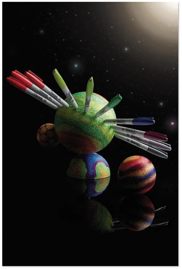 Alt view image 5 of 10 - Sharpie Cosmic Color Permanent Markers Extra-Fine Needle Tip Assorted Colors