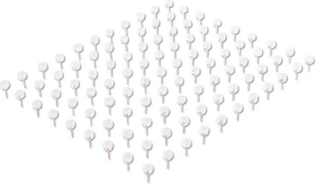 Alt view image 13 of 13 - U Brands Fashion Sphere Push Pins Plastic Clear 7/16" 100/Pack 3089U06-24