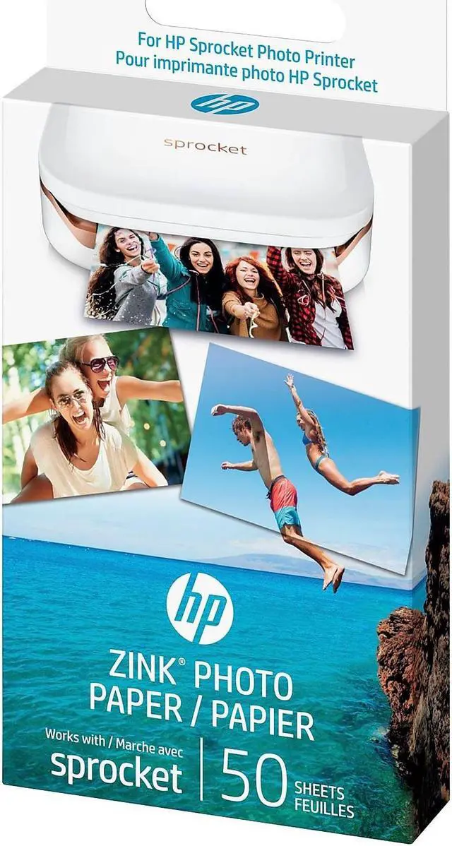 Alt view image 9 of 20 - HP Glossy Photo Paper, 2 x 3, 50/Pack (1DE39A)