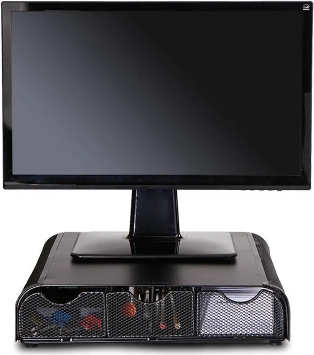 Alt view image 4 of 13 - Mind Reader PC, Laptop, IMAC Monitor Stand and MONMESH-BLK