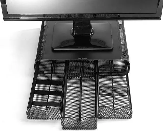 Alt view image 5 of 13 - Mind Reader PC, Laptop, IMAC Monitor Stand and MONMESH-BLK