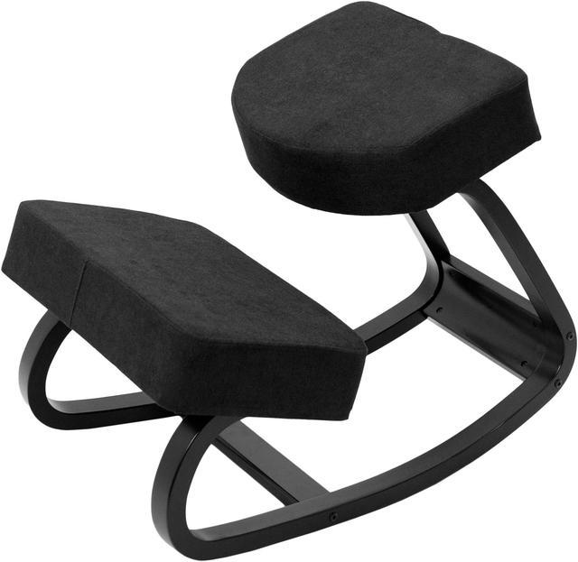 Kneeling Chair with Back Support vivo Seat Color: Black
