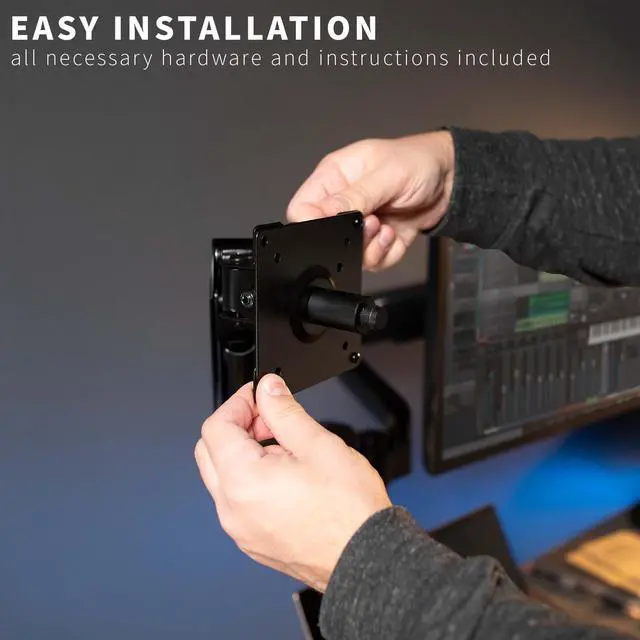 Alt view image 5 of 7 - VIVO Black Universal Microphone VESA Adapter Kit, VESA 75x75mm and 100x100mm