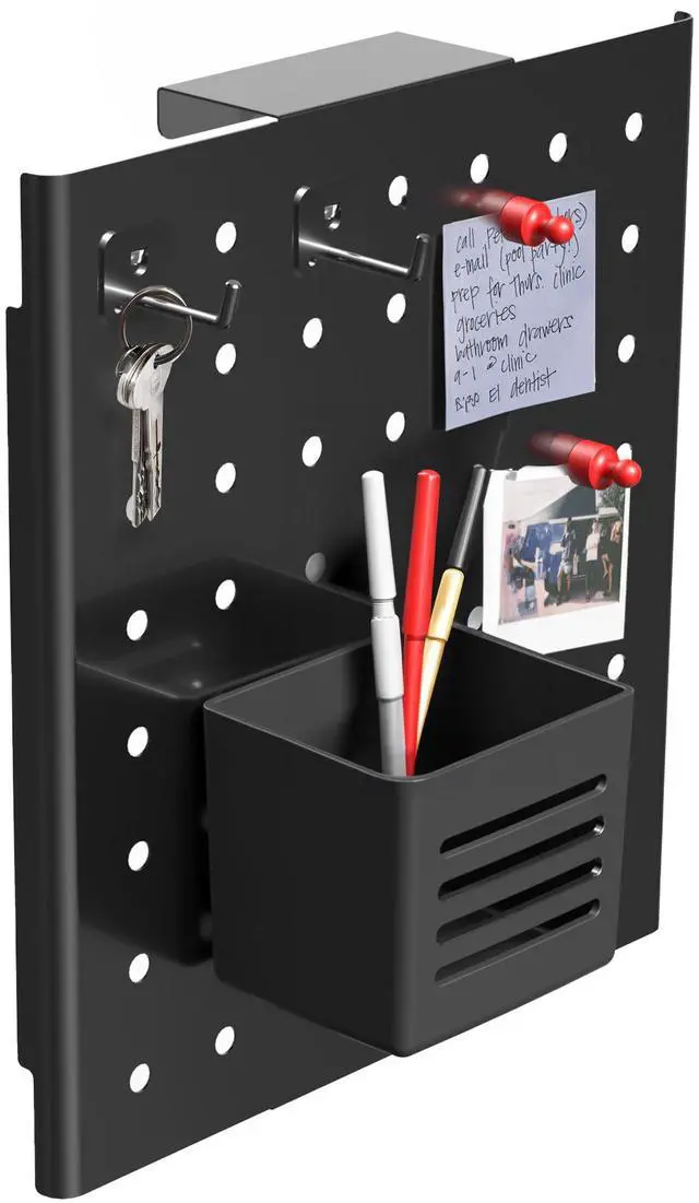 Main image of VIVO Steel Hanging 10 x 11 inch Magnetic Pegboard for 1.2 Inch Surfaces