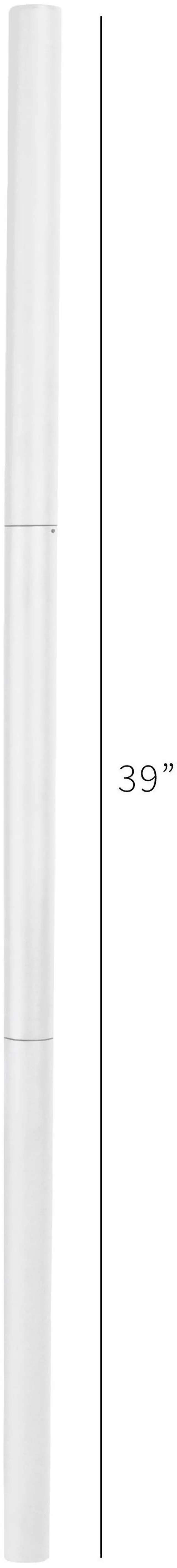 Alt view image 2 of 3 - VIVO White Steel Extra Tall 3 Section Monitor Stand Pole 39" | Sturdy Center Pole for Monitor Mount (PT-SD-PL01BW)