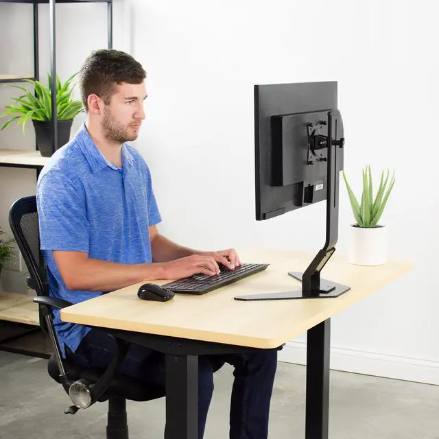 Alt view image 5 of 7 - VIVO Light Wood 43 x 24 inch Universal Table Top for Sit to Stand Desk Frames