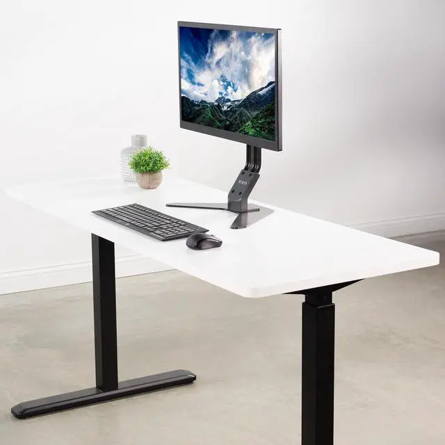 Alt view image 4 of 7 - VIVO White 60 x 24 inch Universal Table Top for Sit to Stand Desk Frames