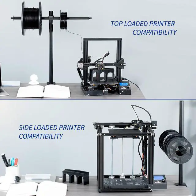 Alt view image 5 of 7 - VIVO Steel Height Adjustable Clamp-on Reel Holder for 3D Printer