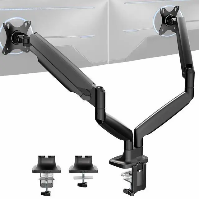 Main image of VIVO Dual Ultrawide 40" Computer Monitor Desk Mount with Pneumatic Spring Arms