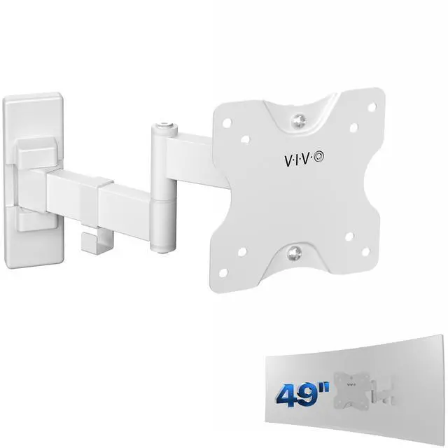 Main image of VIVO White Full Motion 13" to 49" Ultrawide Monitor Wall Mount