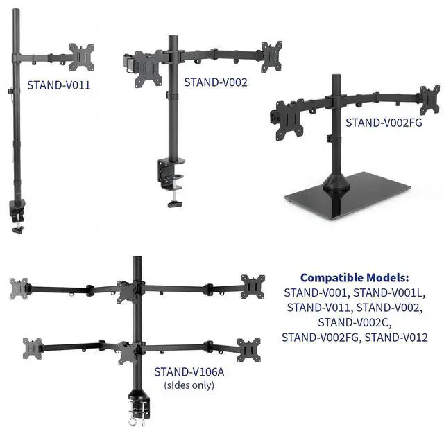 Alt view image 3 of 5 - VIVO Steel VESA Bracket 75x75 and 100x100 Mounting for Computer Monitors | Quick Release VESA Plate (PT-SD-VA01A)