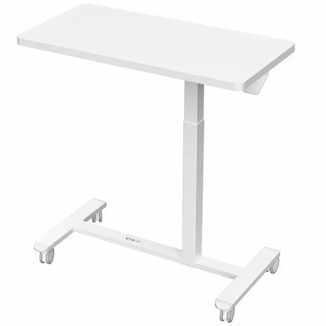 Main image of VIVO Pneumatic 32" x 16" Over Sofa Laptop Table, Mobile Desktop, White