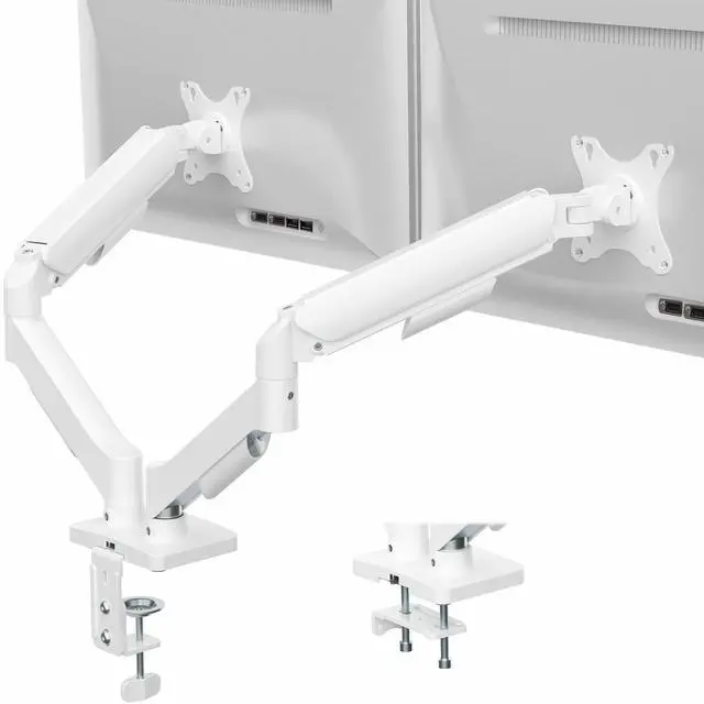 Main image of VIVO Dual Monitor Mechanical Spring Desk Mount Fits Computer Screens up to 32"