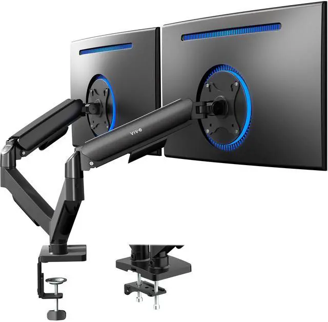 Main image of Dual Monitor Mechanical Spring Desk Mount Stand | Fits Screens up to 32"