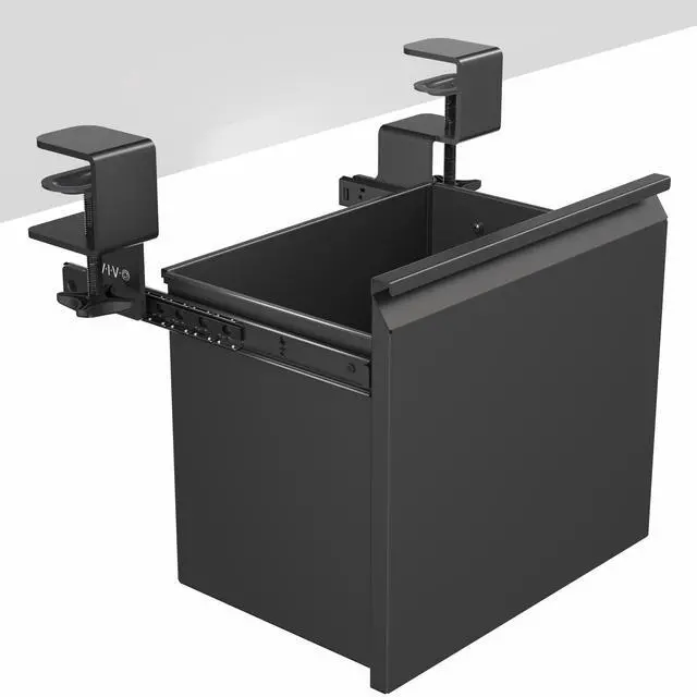 Main image of VIVO Black Clamp-on Filing Cabinet, Large Storage Drawer for Letter Size Files