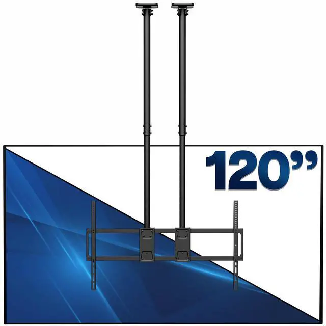 Main image of VIVO Extending Large Ceiling TV Mount, 60 to 120 inch Screens, Dual 5.5ft Poles