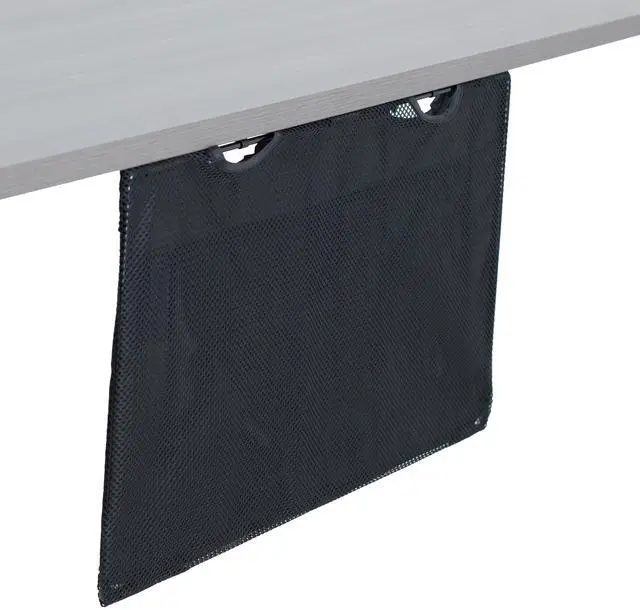 Main image of VIVO Black Under Desk Privacy & Cable Management Sleeve Panel 24" Kit