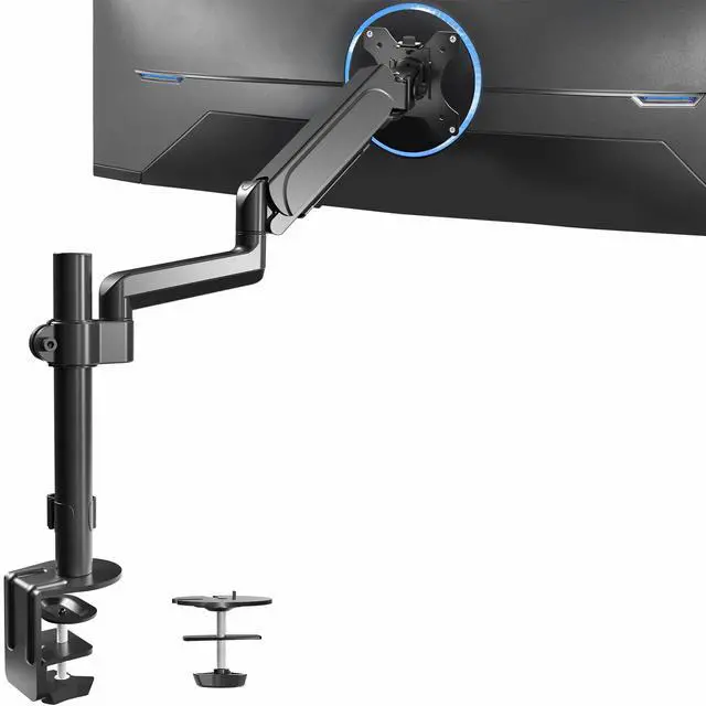 Main image of VIVO Black Single Monitor Arm Sit-Stand Desk Mount for Computer Screen up to 32"