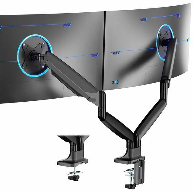 Main image of VIVO Dual Ultrawide 40" Computer Monitor Desk Mount with Pneumatic Spring Arms