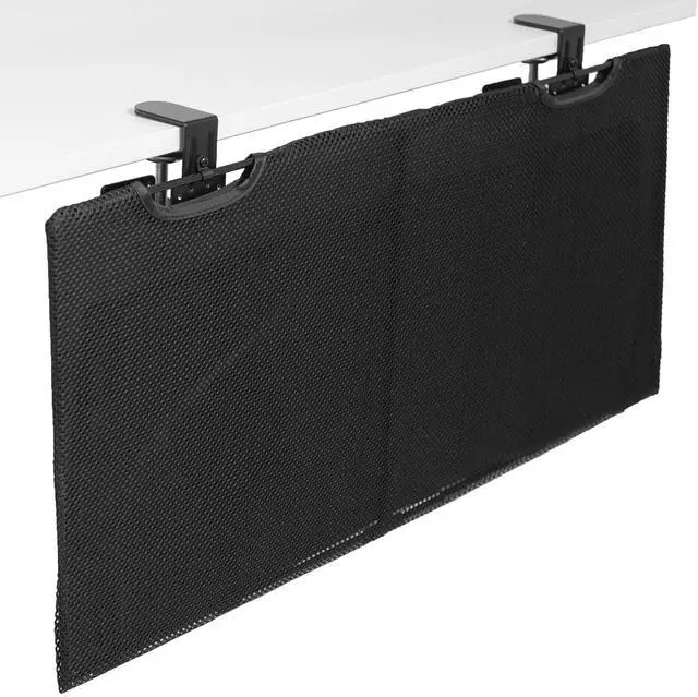 Main image of VIVO Black Clamp-on 30" Privacy & Cable Management Sleeve Panel Kit for Desk