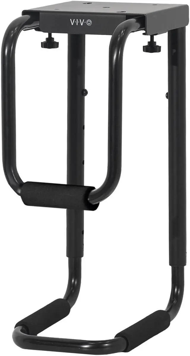 Main image of VIVO Black Heavy Duty Adjustable Under-Desk PC Mount, Computer Case Holder