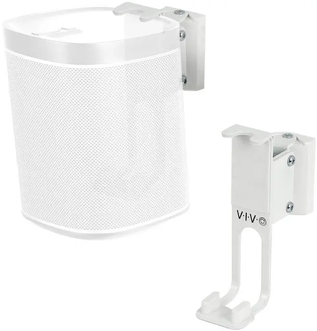 Main image of VIVO White Dual Wall Speaker Mount Designed for SONOS PLAY 1 Brackets (2 Pack)