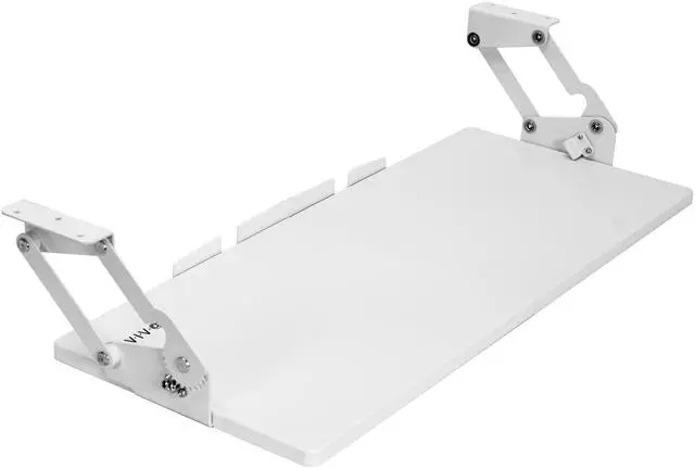 Main image of VIVO White Extra Sturdy Under Desk Keyboard Tray with Swinging Height Adjustment