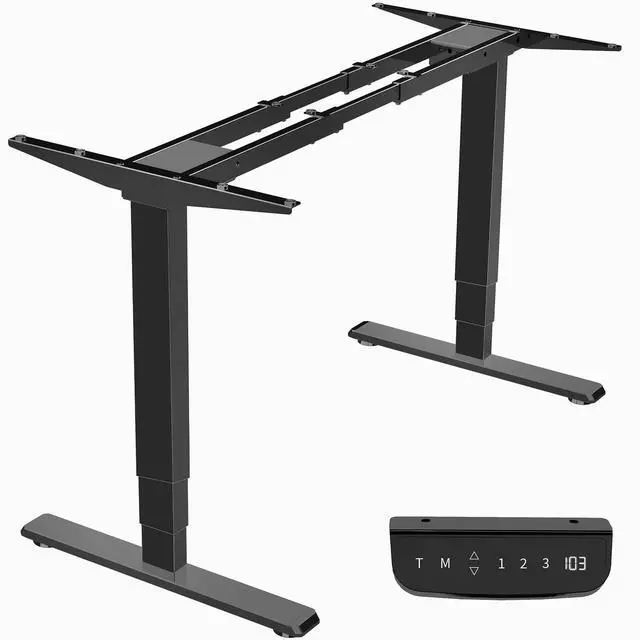 Main image of VIVO Black Electric Dual Motor Standing Desk Frame for 40 to 84 inch Table Tops