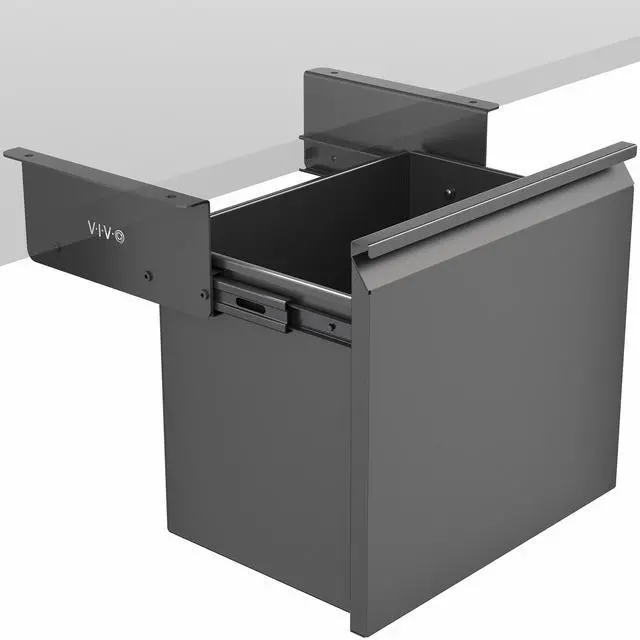 Main image of VIVO Black Under Desk Filing Cabinet, Large Storage Drawer for Letter Size Files