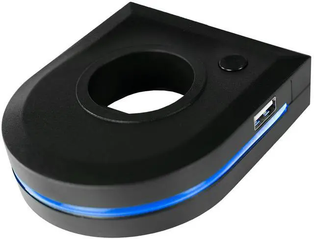 Main image of VIVO Pole-Mounted RGB Stand Accessory with Dual USB-A Hub and Light Strip