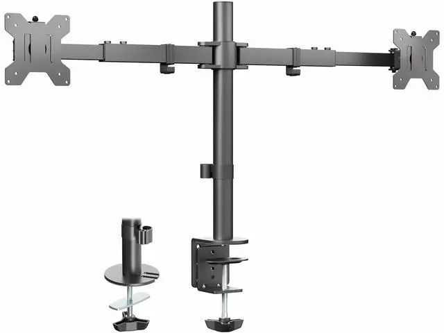 Main image of VIVO Telescoping Dual 21" to 32" Monitor Mount, Heavy Duty Desk Stand
