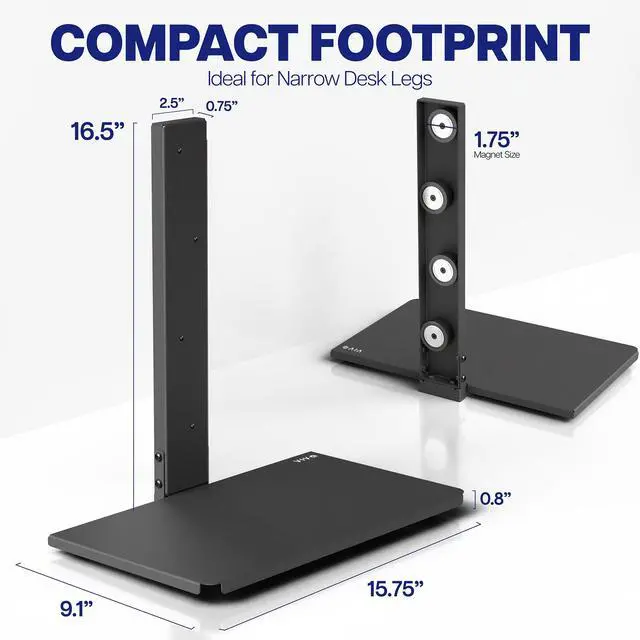 Alt view image 5 of 7 - VIVO 16 x 19 Magnetic Shelf, Multi Purpose Platform, Hands-Free Compact Desk