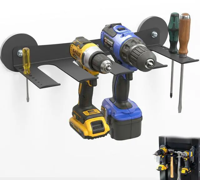 Main image of VIVO Magnetic Heavy-Duty Utility Storage Rack Shelf with 9 Screwdriver Holders