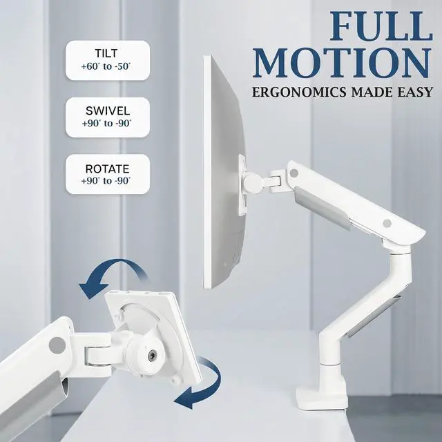 Alt view image 6 of 7 - VIVO PRO Pneumatic Single Ultrawide Monitor Mount, 24-57 Screens, 59.4 lbs