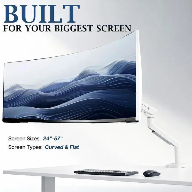 Alt view image 4 of 7 - VIVO PRO Pneumatic Single Ultrawide Monitor Mount, 24-57 Screens, 59.4 lbs