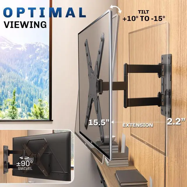 Alt view image 5 of 7 - VIVO Locking RV 23" to 55" TV Screen Mount with Articulating Arm