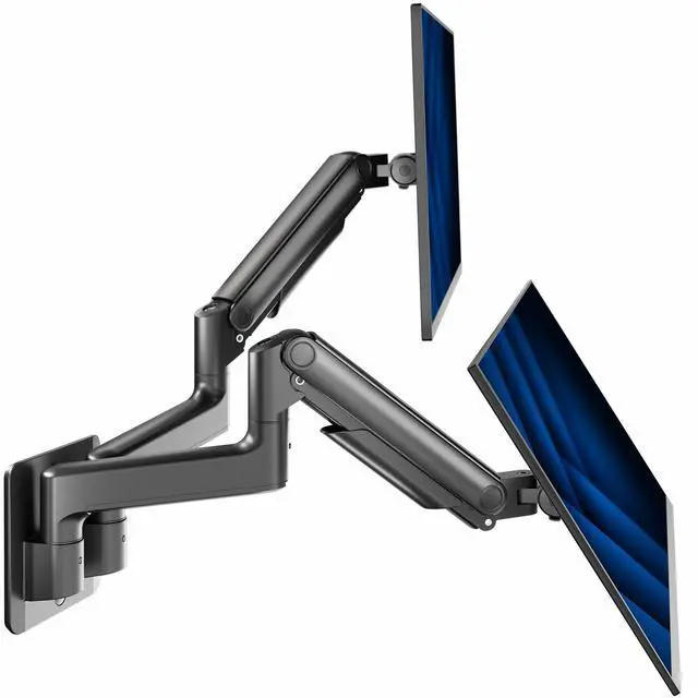 Main image of VIVO Premium Dual Monitor Arm Wall Mount, Fits Ultrawide Dual Screens up to 45