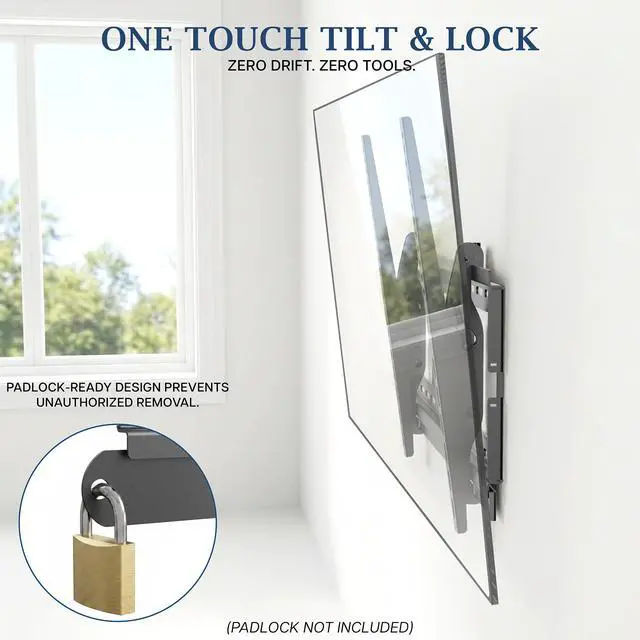 Alt view image 6 of 7 - VIVO PRO Premium Tilting Large TV Wall Mount, 43-95 Screens, Holds 176 lbs