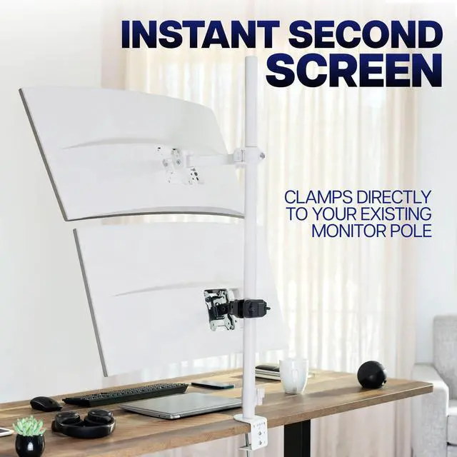 Alt view image 6 of 7 - VIVO Steel Universal Bracket Pole Mount VESA Plate, Fits Screens 23"43"